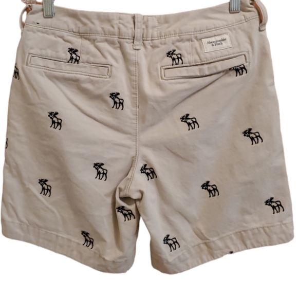 ABERCROMBIE & FINCH 30 CREAM MOOSE SHORTS - Picture 2 of 4
